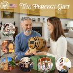 2L American Oak Mini Barrel with Chalkboard Front