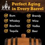 1L Premium Oak Barrel for Aging Whiskey & Rum