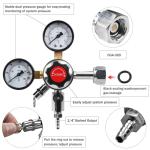 LUCKEG Dual Gauge CO2 Regulator for Home Brewing