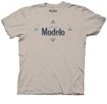 Modelo Men's Short Sleeve Beer T-Shirt - Beige