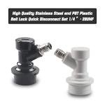 Ball Lock Keg Connector with Swivel Nuts