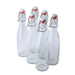 Swing Top Glass Bottles 16 oz - Pack of 6