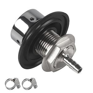 2.5" Brass Beer Faucet Shank for Homebrewing