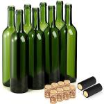 8 Pack 750ml Bordeaux Wine Bottles with Corks