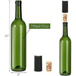 8 Pack 750ml Bordeaux Wine Bottles with Corks