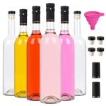 750ml Wine Bottles with T-Corks & Funnel Set