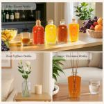 12 Pack 6oz Glass Bottles with Cork Stoppers