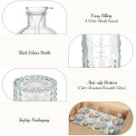 12 Pack 6oz Glass Bottles with Cork Stoppers