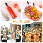750ml Wine Bottles with T-Corks & Funnel Set