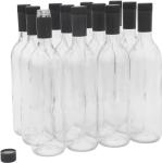750ml Glass Bordeaux Wine Bottles - Case of 12