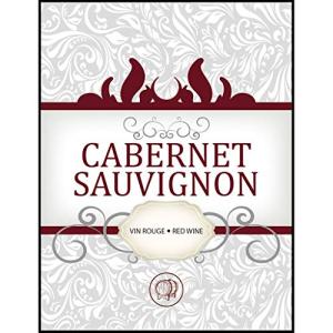 Cabernet Sauvignon Wine Bottle Labels - 30-Pack