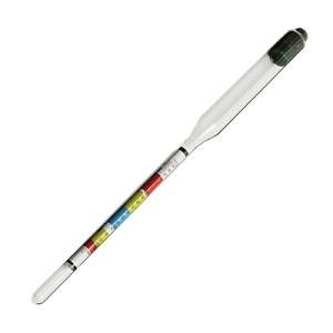 28cm Clear Glass Triple Scale Hydrometer for Home Brewing