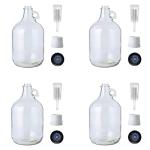 FastRack 4-Pack Clear Glass Fermentation Jugs