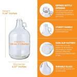 FastRack 4-Pack Clear Glass Fermentation Jugs