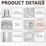 5 Gallon Glass Water Jug with Stand and Valves