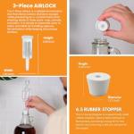 FastRack 4-Pack Clear Glass Fermentation Jugs