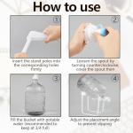 5 Gallon Glass Water Jug with Stand and Valves