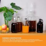 FastRack 4-Pack Clear Glass Fermentation Jugs