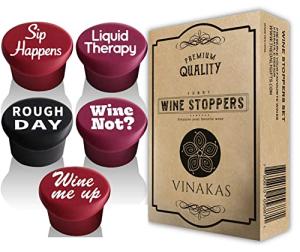 Funny Silicone Wine Stoppers – Airtight & Reusable