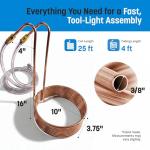 25-Foot Copper Wort Chiller for Home Brewing