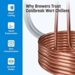 25-Foot Copper Wort Chiller for Home Brewing