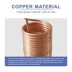 YUEWO 26 ft Copper Wort Chiller for Brewing
