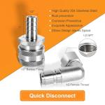 Stainless Steel Quick Disconnect Kit for Home Brewing