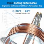 25-Foot Copper Wort Chiller for Home Brewing