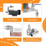 Stainless Steel Quick Disconnect Kit for Home Brewing