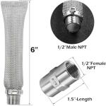 Stainless Steel 6-Inch Beer Filter Tube Set