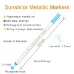 Sunshilor Metallic Markers Set for Creative Crafts