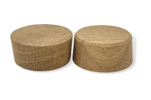 2-Inch Oak Wood Bourbon Barrel Bung Plug Set