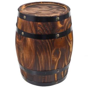 Rustic Oak Wine Barrel Decor for Bar Parties