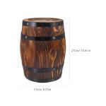 Rustic Oak Wine Barrel Decor for Bar Parties