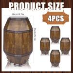 Cowboy Party Decor - Pirate Barrel Props 4PCS