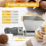 Electric Barley Grinder with 4 Hoppers, 2 Rollers