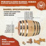 Custom 5 Gallon Oak Barrel for Wine Making