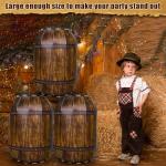Cowboy Party Decor - Pirate Barrel Props 4PCS