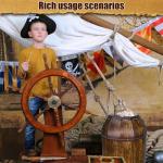 Cowboy Party Decor - Pirate Barrel Props 4PCS