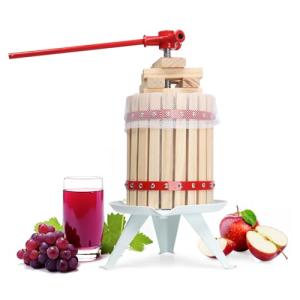 1.6 Gallon Manual Fruit Wine Press for Home