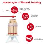 1.6 Gallon Manual Fruit Wine Press for Home