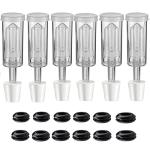 Airlock Kit with Stoppers and Grommets, 6 Pack
