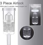 Airlock Kit with Stoppers and Grommets, 6 Pack