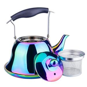 Stainless Steel Whistling Tea Kettle with Infuser