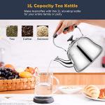 Stainless Steel Whistling Tea Kettle 2 Liters