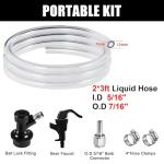 3FT Ball Lock Beer Line Assembly Kit with Tap