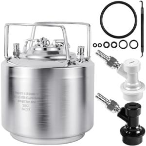 1.6 Gallon Stainless Steel Ball Lock Keg