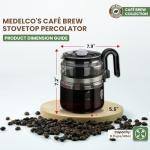 8-Cup Glass Stovetop Coffee Percolator