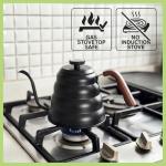 Japanese Gooseneck Kettle with Thermometer and Handle