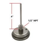 Stainless Steel Dial Thermometer for Home Brewing